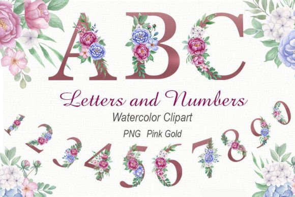 Alphabet and Numbers Watercolor Flowers Review