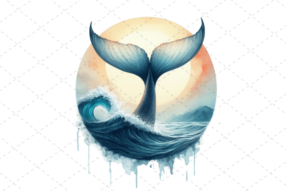OceanGrace Whale Tail Watercolor Illustrations Review