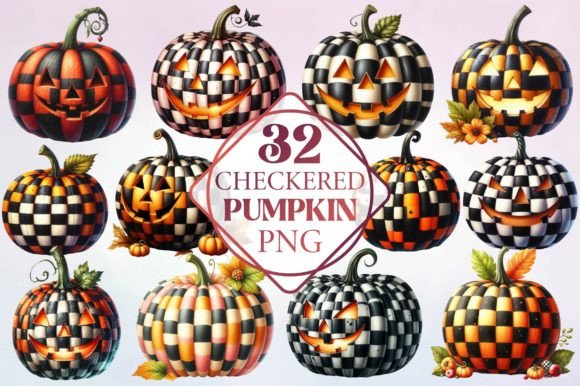 Watercolor Halloween Checkered Pumpkin Review