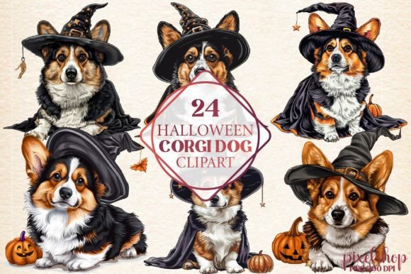 Watercolor Halloween Corgi Dog Clipart Freebies Review
