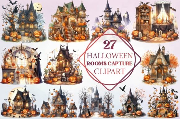 Watercolor Halloween Rooms Capture: A Stitch Review