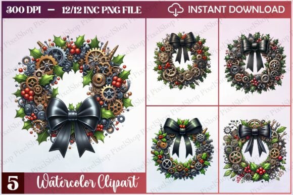 Watercolor Mechanical Berries Clipart Freebies Review