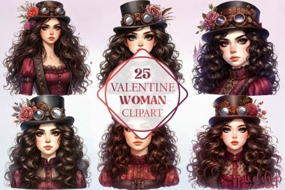 Watercolor Valentine Woman Clipart: An Embroidery Review